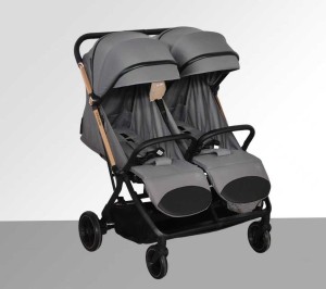 Коляска для двойни Ining Baby T9 grey