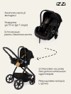 Коляска-трансформер iZZi 3 в 1 Black