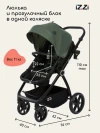 Коляска-трансформер iZZi 3 в 1 Olive/ Black