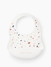 Нагрудный фартук Happy Baby силиконовый (white terrazzo, 16017)