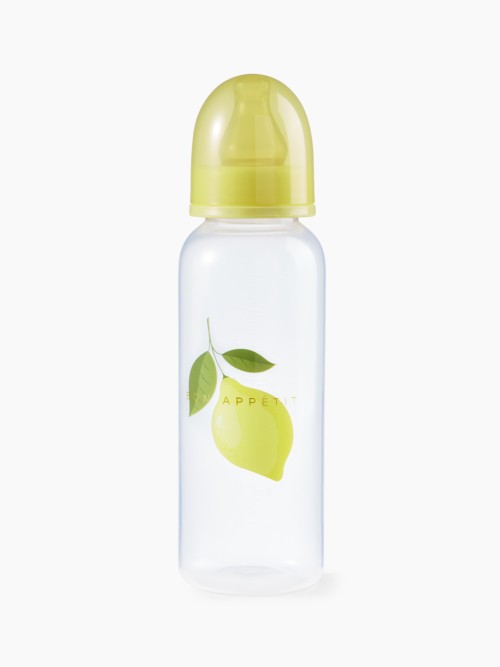 Бутылочка Happy Baby для кормления с латексной соской 250 мл. (lemon, 10018)