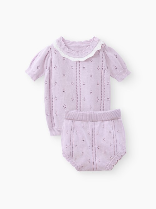 Набор Happy Baby: футболка и шорты (lilac, 80–86, 90147-0)