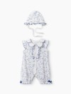Комплект Happy Baby: боди и чепчик (blue (flowers), 56, 90164-0)