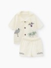 Комплект Happy Baby: рубашка и шорты (milky-creamy, 104–110, 88599-1)