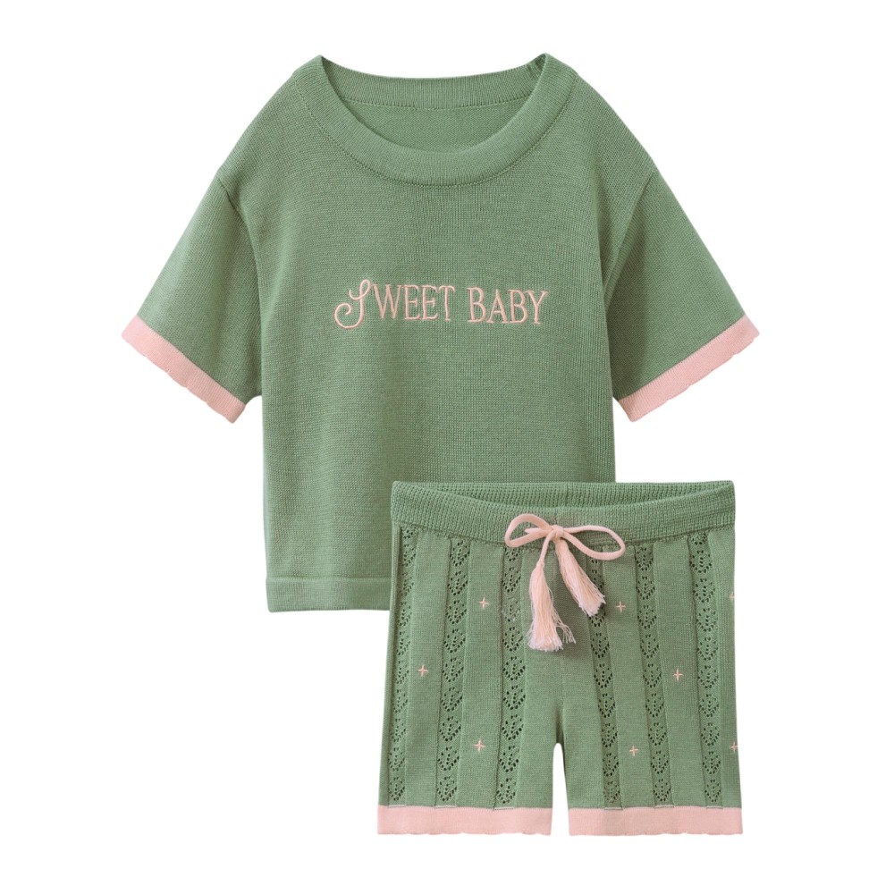 Комплект Happy Baby: футболка и шорты (light green, 68–74, 88684-0)