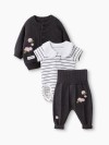 Набор Happy Baby: боди, джемпер и брюки (black&white, 56, 90159-0)