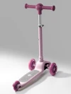 Самокат 3-х колесный Amarobaby Flash Led подсветка розовый
