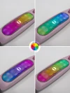 Самокат 3-х колесный Amarobaby Flash Led подсветка розовый