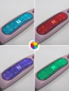 Самокат 3-х колесный Amarobaby Flash Led подсветка розовый