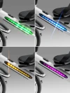 Велоколяска Amarobaby Scout Led подсветка белый