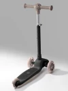 Самокат 3-х колесный Amarobaby Flash Led подсветка чёрный