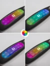 Самокат 3-х колесный Amarobaby Flash Led подсветка чёрный