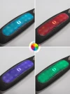 Самокат 3-х колесный Amarobaby Flash Led подсветка чёрный