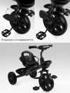 Велоколяска Amarobaby Scout Led подсветка черный