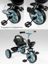Велоколяска Amarobaby Scout Led подсветка голубой