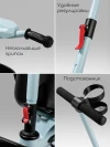 Велоколяска Amarobaby Scout Led подсветка голубой