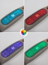Самокат 3-х колесный Amarobaby Flash Led подсветка коричневый