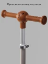 Самокат 3-х колесный Amarobaby Flash Led подсветка коричневый