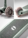 Самокат 3-х колесный Amarobaby Flash Led подсветка зелёный