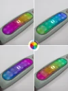 Самокат 3-х колесный Amarobaby Flash Led подсветка зелёный