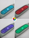 Самокат 3-х колесный Amarobaby Flash Led подсветка зелёный