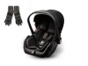 Автокресло Amarobaby Motus 0+ (0-13 кг) с адаптерами черный