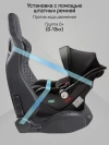 Автокресло Amarobaby Motus 0+ (0-13 кг) с адаптерами черный