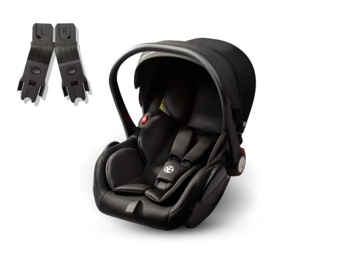 Автокресло Amarobaby Motus 0+ (0-13 кг) с адаптерами черный