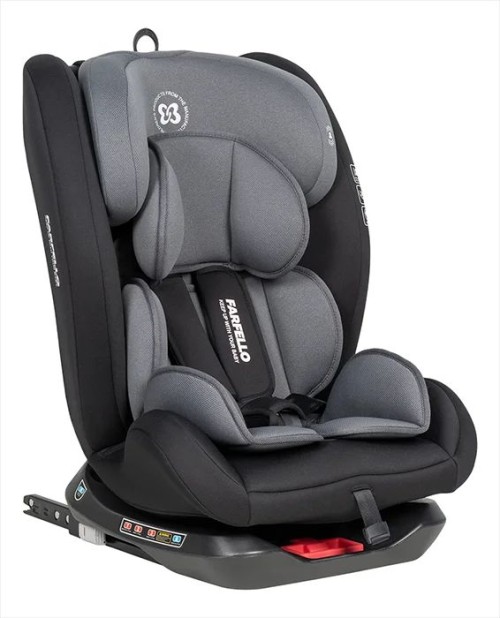 Автокресло Farfello Le 5 Isofix 0/1/2/3 (0-36кг) Black/Grey