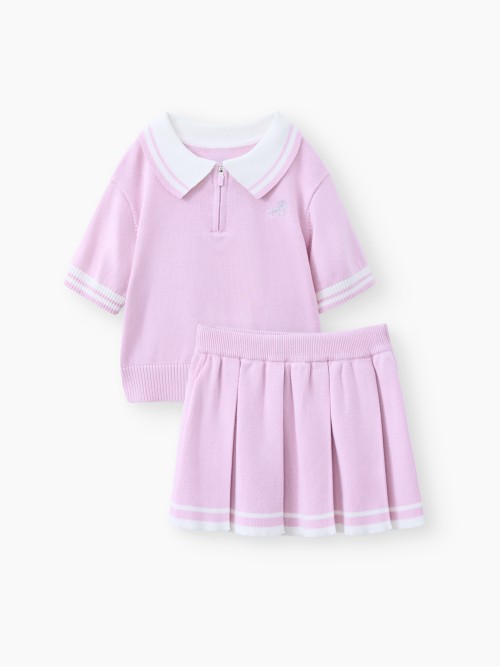Комплект Happy Baby: поло и юбка (фиолетовый / violet, 104–110, 88688-1)