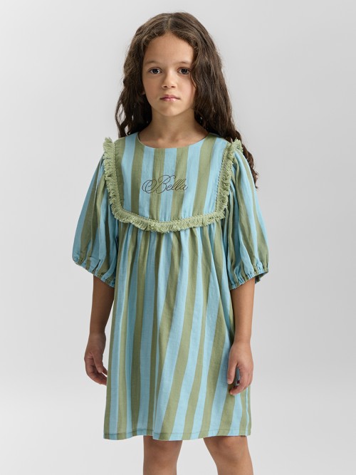 Платье Happy Baby (blue-green stripe, 98–104, 88132-1)