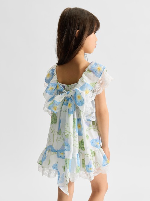 Платье Happy Baby (milky-blue (flowers), 104–110, 88189-1)