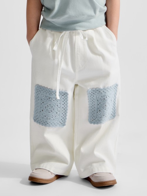 Брюки Happy Baby (белый / white, 104–110, 88713-1)