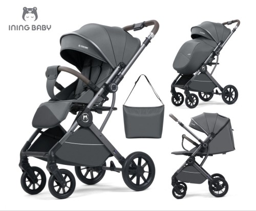 Коляска прогулочная Ining Baby K103 PRO dark grey