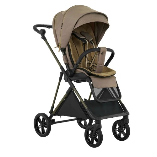 Коляска прогулочная Pituso Carbon RX Tuareg Beige/ carbon gold PU