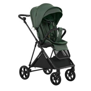 Коляска прогулочная Pituso Carbon RX Taiga Green/ carbon PU