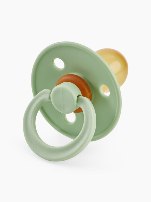 Соска-пустышка Happy Baby латексная, вишня, 18м+ (light green, 13040)