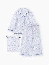 Пижама Happy Baby (пижамная рубашка и брюки) (blue (flowers), 92–98, 90137-1)
