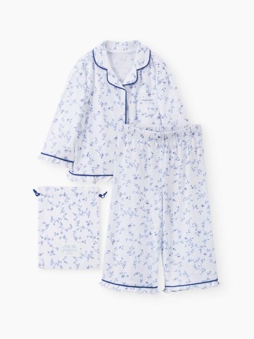 Пижама Happy Baby (пижамная рубашка и брюки) (blue (flowers), 92–98, 90137-1)