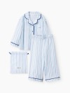Пижама Happy Baby (пижамная рубашка и брюки) (blue (stripe), 104–110, 90137-1)