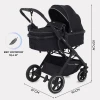 Коляска-трансформер Rant Basic Pulsar Plus RA169 2 в 1 Black