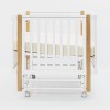 Кроватка ANTEMI Terra Light New 100х70 с маятником белый/дерево