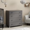 Комод Antemi Classic 4 ящ. колеса Графит