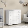 Комод Antemi Classic 4 ящ. колеса Белый