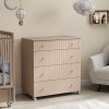 Комод Antemi Classic 4 ящ. колеса Капучино