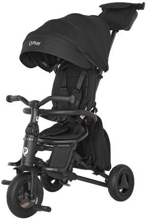 Велоколяска QPlay Nova Plus Carbon fiber Black