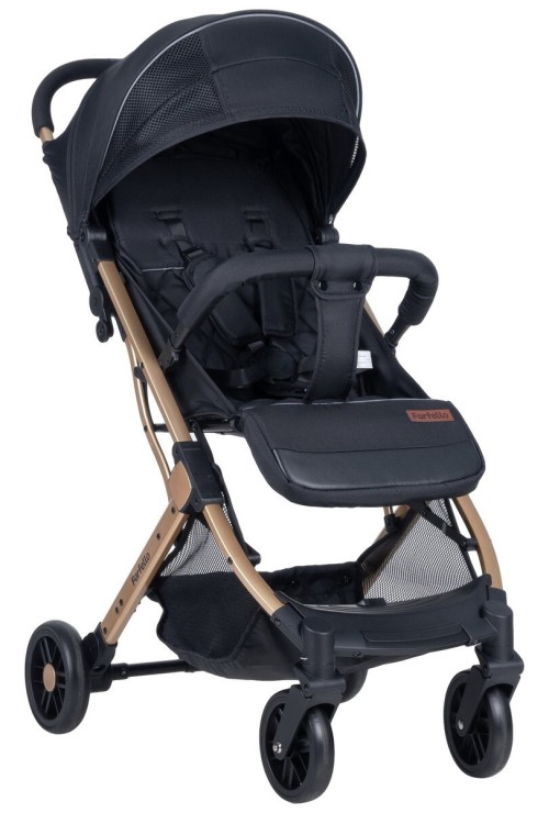 Kоляска прогулочная Farfello Comfy Go Comfort Chrome Rose Gold Black