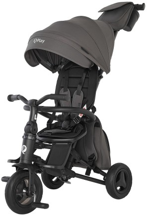 Велоколяска QPlay Nova Plus Carbon fiber Dark Grey