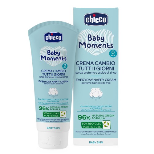 Крем Chicco 0+ под подгузник для ежедневного использования 100 мл Baby Moments