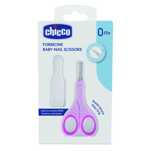 Ножницы Chicco 0+ с закругленными концами, розовый